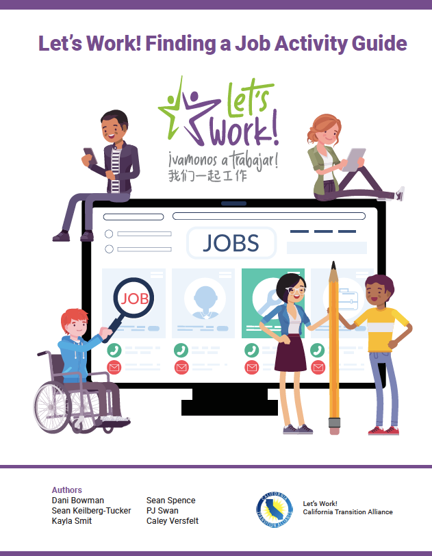 Cover of the Let's Work! Finding a Job Activity Guide